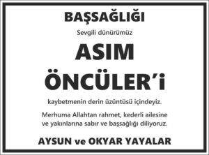 Başsağlığı ilanı örneği