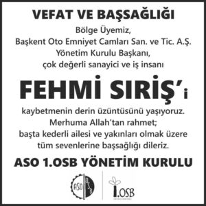 Gazete cenaze ilanı örneği