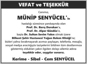 Gazete cenaze ilanı örneği